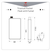 Ploskačka Keith Titanium Titanium Jug 120 ml