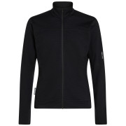 Pánska funkčná mikina Icebreaker Men Merino Blend 300 RealFleece™ Descender LS Zip čierna Black