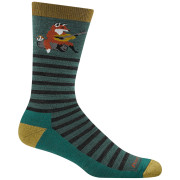 Pánske ponožky Darn Tough Wild Life Crew Lightweight With Cushion modrá fox teal