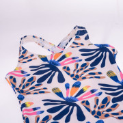 Detské plavky AquaWave Salava Jr - Summer Beige Flower Print