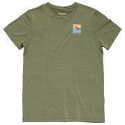 Pánske tričko Devold Classic "Summit" Tee Man zelená LICHEN