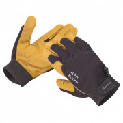 Ferratové rukavice Camp Axion Light čierna/žltá