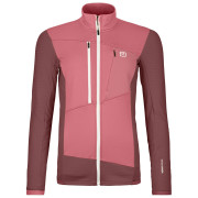 Dámska funkčná mikina Ortovox Fleece Grid Jacket W ružová mountain rose