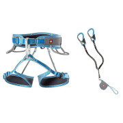 Ferratový set Ocún Via Ferrata Twist Tech Eco Captur Lite Swivel Set sivá/modrá Grey / Blue