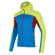 Pánska mikina La Sportiva Cosmic Hoody M svetlomodrá Electric Blue/Lime Punch