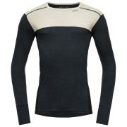 Pánske funkčné tričko Devold Lauparen Merino 190 Shirt Man čierna/biela RAW WHITE/INK/BLACK