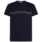 Pánske tričko Icebreaker Men Merino 150 Tech Lite SS Tee Mountain Pulse tmavomodrá Midnight Navy