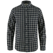 Pánska košeľa Fjällräven Övik Flannel Shirt M modrá/biela Dark Navy-Chalk White
