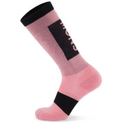 Ponožky Mons Royale Atlas Merino Snow Sock ružová/čierna Dusty Pink