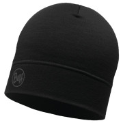 Čiapka Buff Merino Lightweight Beanie čierna SolidBlack