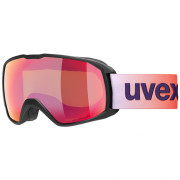 Lyžiarske okuliare Uvex Xcitd CV čierna/oranžová black matt SL/scarlet-green