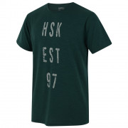 Pánske tričko Husky Tingl M tmavo zelená