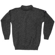 Pánska funkčná mikina Devold Nansen Wool Sweater tmavosivá ANTHRACITE
