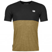 Pánske funkčné tričko Ortovox 150 Cool Logo Ts M čierna/hnedá