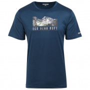 Pánske tričko Regatta Fingal Slogan III tmavo modrá