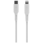 Nabíjací a dátový kábel FIXED Nabíjecí a datový Liquid silicone kabel USB-C/Lightning