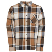 Pánska košeľa Fundango Harris Shirt hnedá coffee