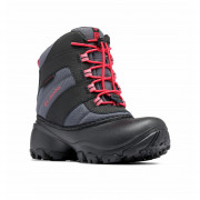 Detské zimné topánky Columbia YOUTH ROPE TOW™ III WATERPROOF sivá/červená