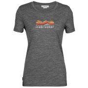 Dámske tričko Icebreaker Tech Lite II SS Tee Mountain Geology