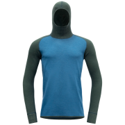 Pánske funkčné tričko Devold Kvitegga Merino 230 Hoodie Man modrá WOODS/BLUE