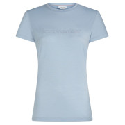Dámske funkčné tričko Icebreaker Women M 150 Tech Lite SS Tee IBStitchlin svetlomodrá Zinc Blue