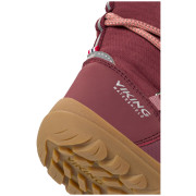 Detské zimné topánky Viking Outdoor Footwear Birch Barefoot Warm WP Pull-on Wine