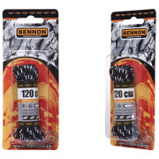 Šnúrky do topánok Bennon Laces Black-Grey Box 120 cm