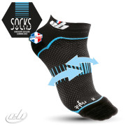 Funkčné ponožky EB Climbing Carbon socks čierna/modrá Černá