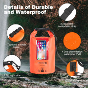 Vodotesné puzdro Swissten WATERPROOF ORANŽOVÉ (10L)