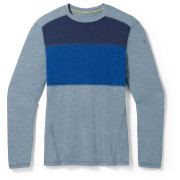 Pánske funkčné tričko Smartwool M Classic Thermal Mrn Bl Colorbl Crew B modrá Pewter Blue Heather