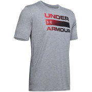 Pánske tričko Under Armour Team Issue Wordmark SS sivá SteelLightHeather/Black