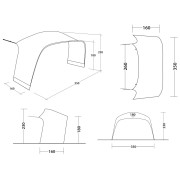 Prístavok ku stanu Outwell Wakefield L Tent Connector