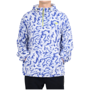 Pánska mikina 4F Fleece M483 biela/modrá Cobalt Allover