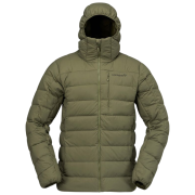 Pánska páperová bunda Norrona femund down700 Zip Hood olivová Olive Night