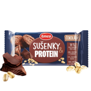 Jedlo na cesty Emco Ovesné sušenky s čokoládou a proteinem 60g