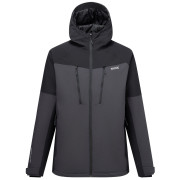 Pánska zimná bunda Regatta Highton Stretch Padded Jacket čierna/sivá Ash/Black