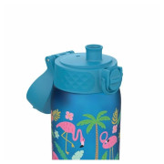 Detská fľaša Ion8 Leak Proof Blue Flamingos 400ml