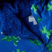 Detský nepremokavý kabát Regatta Junior Changing Robe Olymp Blue Dino