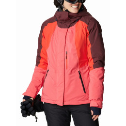 Dámska bunda Columbia Glacier View™ Insulated Jkt ružová BrightGeraniumBoldOrangeMalbec