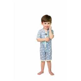 Detské plavky DucKsday Manta Baby Swimsuit modrá/biela Blue/Off White