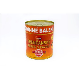 Hlavné jedlo VESEKO Trenčanský párek s fazolí 800 g