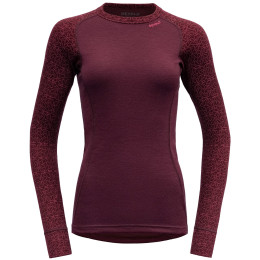 Dámske funkčné tričko Devold Duo Active Woman Shirt LS vínová Port