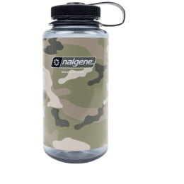 Fľaša Nalgene Wide Mouth Camo Print 1000 ml sivá/čierna Gray w/Black Camo