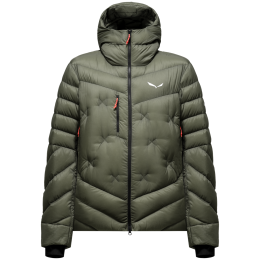 Pánska páperová bunda Salewa Ortles Med 4 Rds Dwn Jkt M zelená faded green