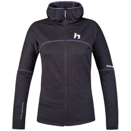 Dámska mikina Hannah Meda Hoody sivá/fialová anthracite mel