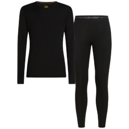 Pánsky funkčný set Icebreaker M 175 Everyday LS Crewe and Leggings Set čierna Black