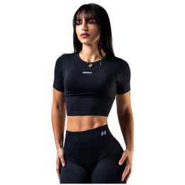 Dámsky top Nebbia Seamless Short-Sleeve Top Power čierna BLACK