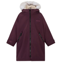 Detský nepremokavý kabát Regatta Junior Waterproof Changing Robe Pro Fig fialová Fig