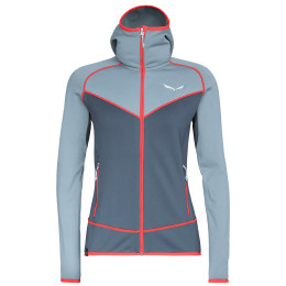 Dámska mikina Salewa Puez 3 PL W FZ HDY - blue fog