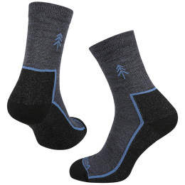 Ponožky MOOA Merino Forest modrá Denim Blue